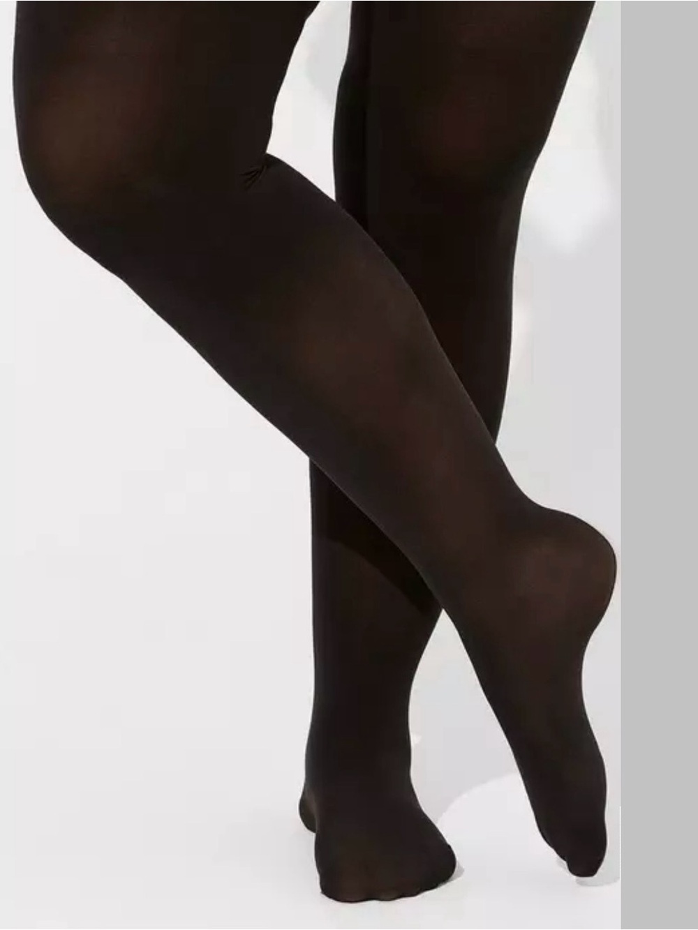 NWT Torrid Black Control Top Microfiber Tights Size 1X/2X
